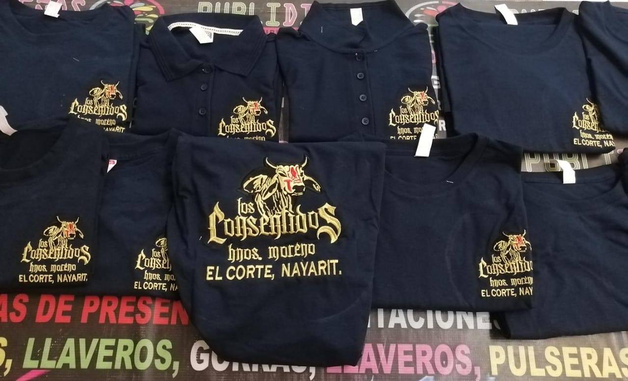 Playeras con bordado