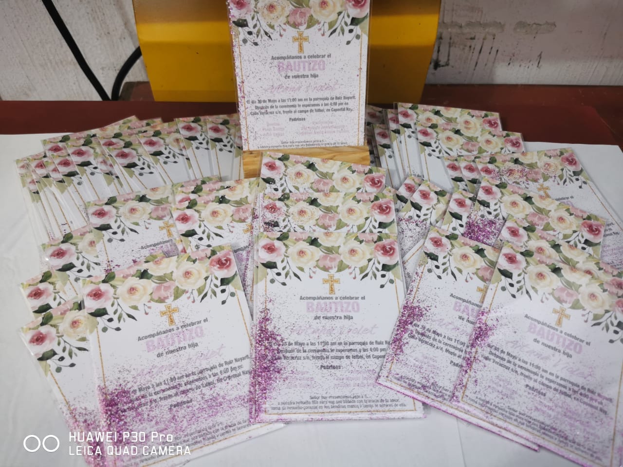 Invitación dorada