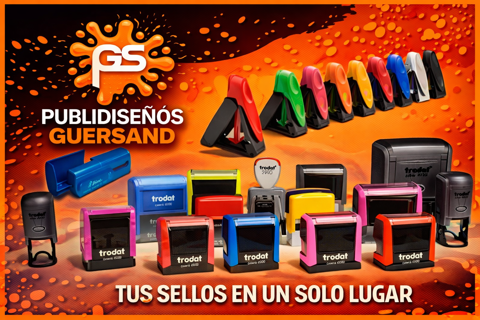 Diferentes modelos de sellos Colop